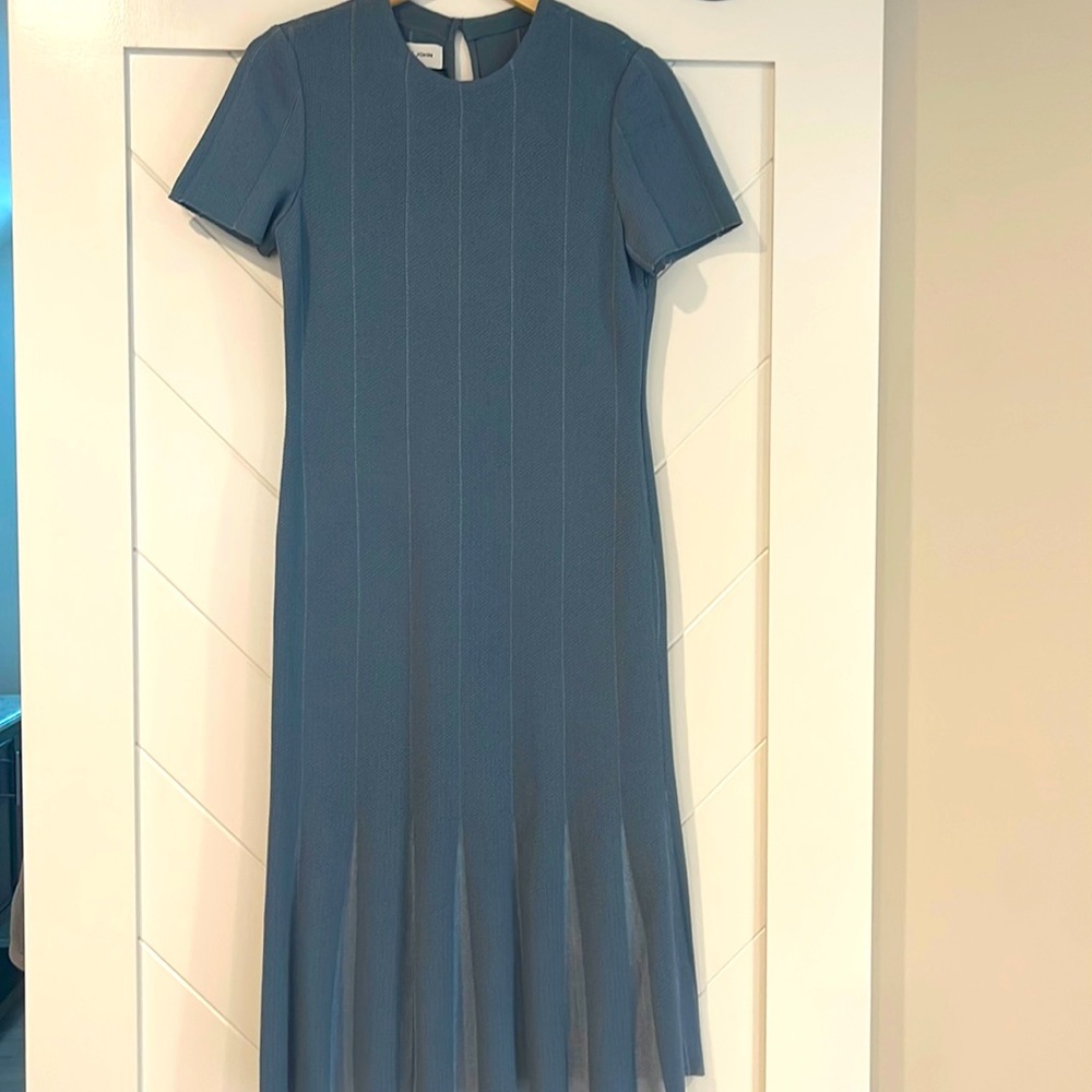 Stunning never worn Slate Blue St. John dress